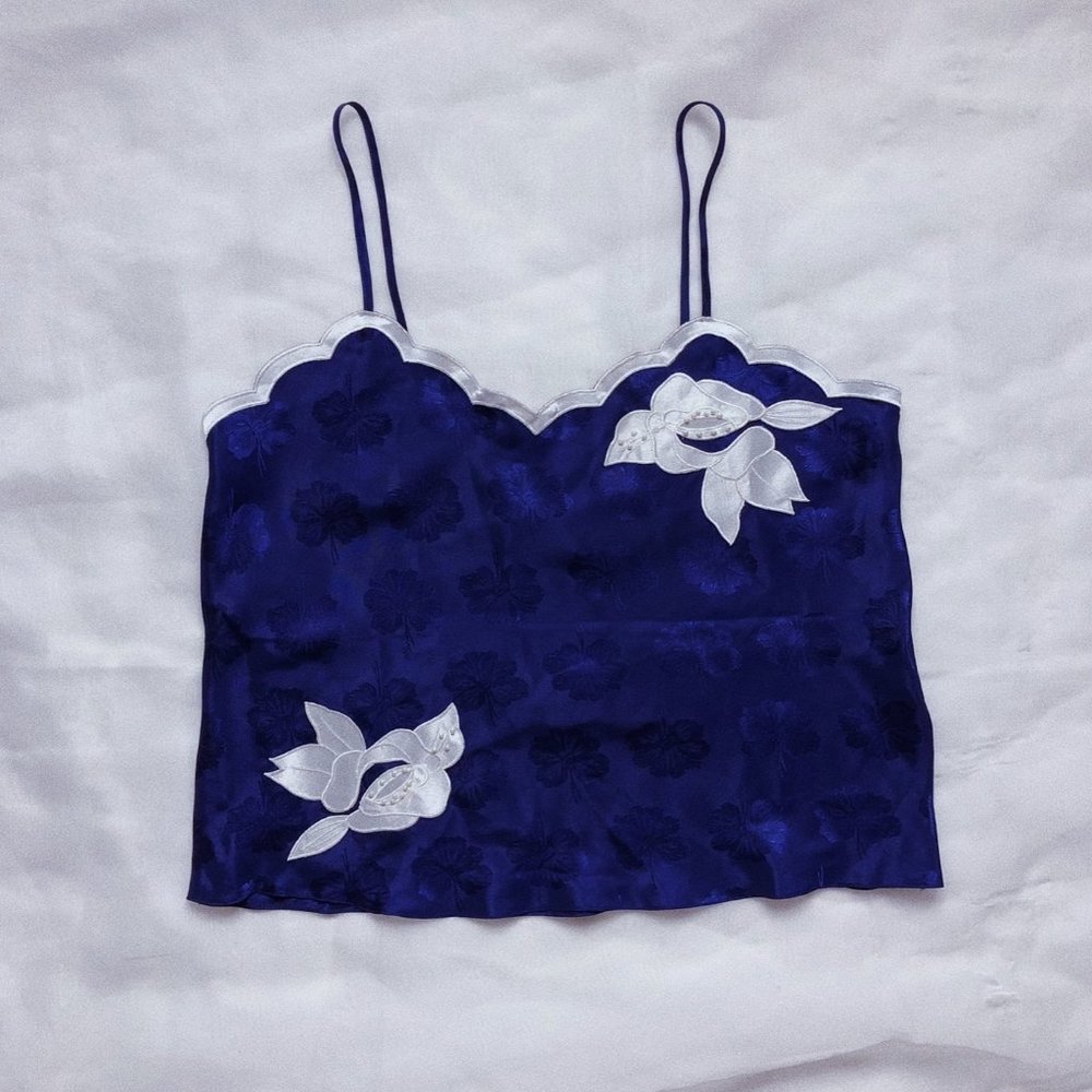 Satin Floral Cami Victoria’s Secret Gold Label - Picture 2 of 5
